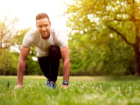 man doing exercise