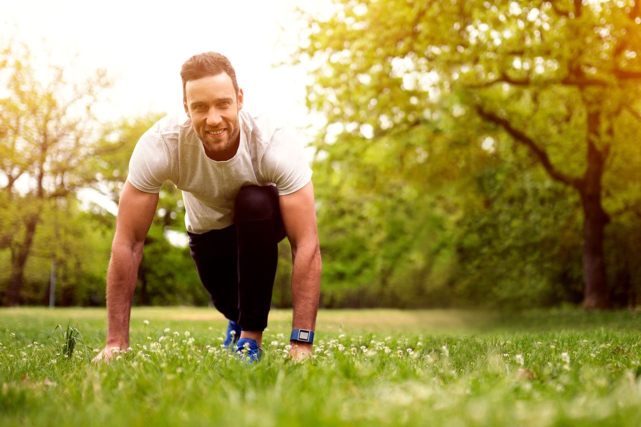 man doing exercise