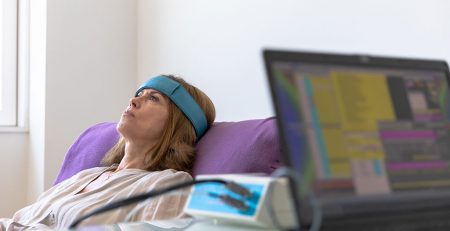 woman in an exam room