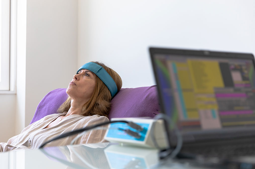 woman in an exam room